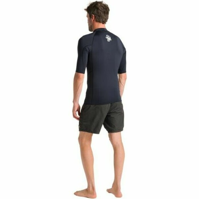 2024 C-Skins Mens UV Skins Basics Short Sleeve Rash Vest C-LYSSMC - Black